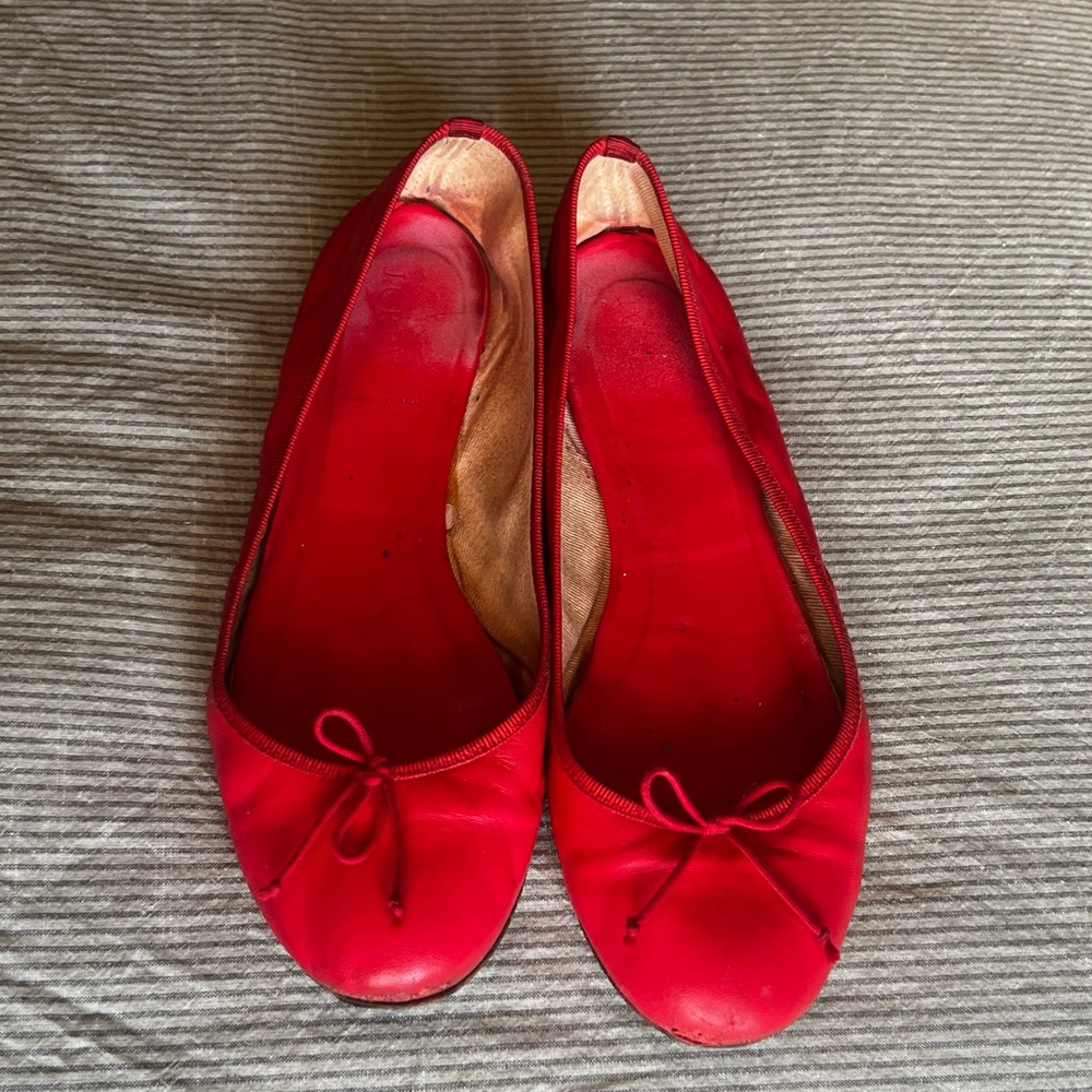 Poppy Red Jcrew Flats